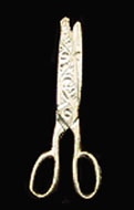 Dollhouse Miniature Silver Scissors